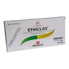 Medreich Ethiclav Tablets 625mg, 14 Pack