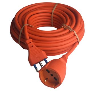 Prolunga Da Giardino 15 Mt Presa 10/16A Spina 16A Arancione - 420009084