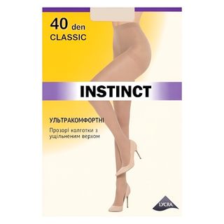 Колготи капронові Instinct Classic 40 den 5 natural