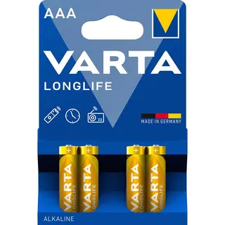 Varta Longlife AAA LR03 1,5 V Bateria alkaliczna 4 sztuki