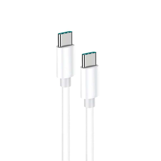Cable de Carga Rápida de 2 metros Blanco - Cable Tipo C a Tipo C