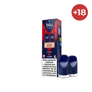 Recarga Blu Pod Strawberry Ice 20mg 2 Capsulas