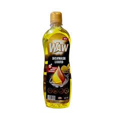 Waw Lemon Scent Dishwash Liquid, 500Ml
