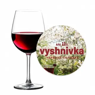 Вино червоне сол. Vyshnivka 11% (1л)