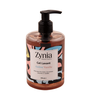 SAVON LIQUIDE ZYNIA AMBRE VANILLE 370ML