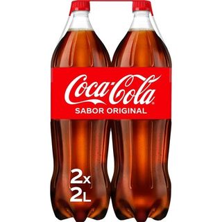 Coca Cola Refresco De Cola Original Pack 2 Botellas 2 L