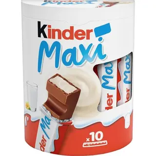 Kinder Maxi Chocolatinas 10 Barritas Paquete 210 G