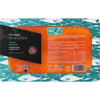 El Corte Ingles Selection Salmón Ahumado Noruego En Lonchas Envase 100G