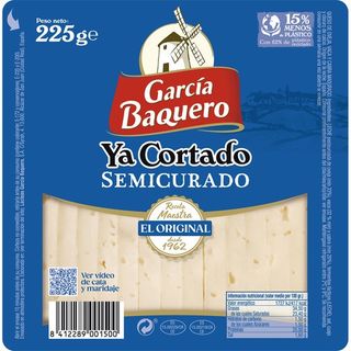 Garcia Baquero Queso Semi Curado Cuña Cortada Paquete 250 Grs