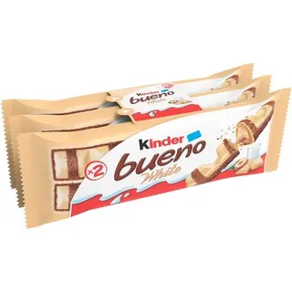 Kinder Bueno Barritas White Estuche Pack 2 Unds 120 Gr