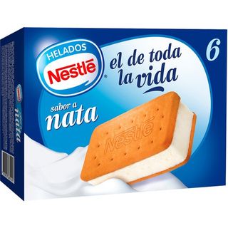 La Lechera Sandwich Nata Caja 6 Uds 100 Ml