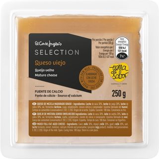 El Corte Ingles Selection Queso Viejo Mezcla Madurado Graso Elaborado Con Leche Cruda Cuña 250G