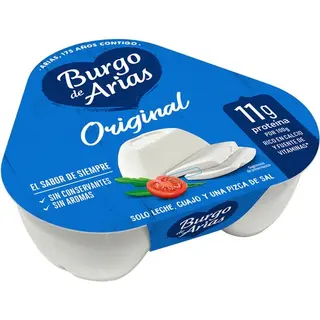 Burgo De Arias Queso Fresco Natural Pack 3 X 72G