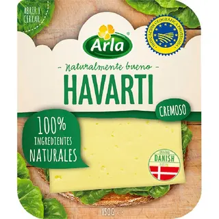 Arla Queso Havarti En Lonchas Envase 150 Grs
