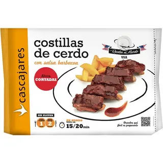 Cascajares Costillas De Cerdo En Salsa Barbacoa Envase 550 Grs