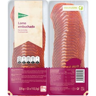 El Corte Ingles Lomo Embuchado En Lonchas Sin Gluten Sin Lactosa Pack 2 X 112,5 G Envase 225G