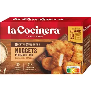 La Cocinera Nuggets Rebozado Fino Caja 400 Grs