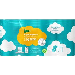 El Corte Ingles Papel Higiénico Blanco 4 Capas Paquete 8C09
