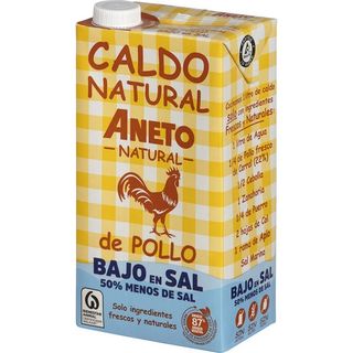 Aneto Caldo Pollo Bajo Sal Brick 1 L