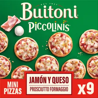 Buitoni Piccolinis Capricciosa Jamon Y Queso Caja 270 Grs