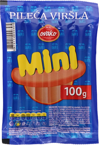 Virsle Pilece Mini 100 G Ovako