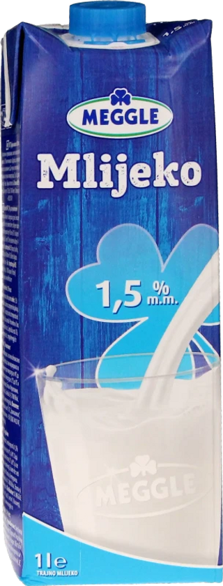 Mlijeko 1.5%M.M. 1 L Meggle