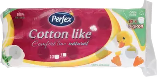 Toalet Papir Boni Perfex Cotton Comfort Line Natural 10/1 3Sl