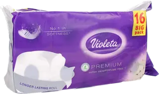 Violeta Toaletni Papir 16/1 3 Sloja Bez Boje I Mirisa