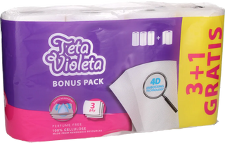 Ubrusi Papirni Premium 3 Sloja 3+1 Gratis Violeta