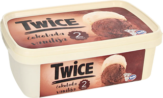 Sladoled Twice Vanilija Cokolada 1000Ml Ledo