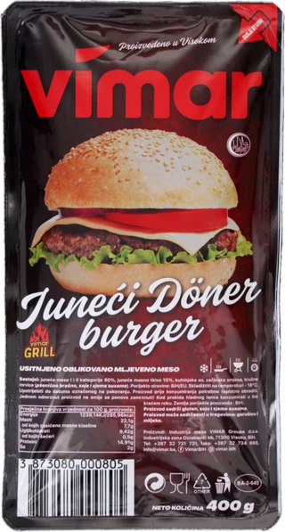 Pljeskavica Smrznuta Doner 400 Gr V