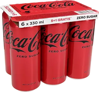 Sok 5X330Ml Coca Cola Zero+1Kom Gratis Lim.