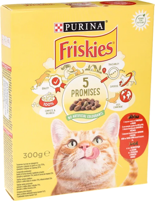 Hr. za mačke Friskies pilet/povrće 300g