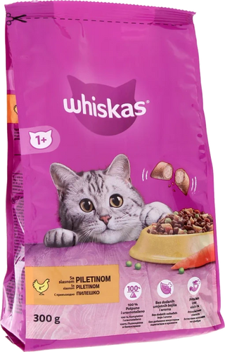 Whiskas Briketi Adult Piletina 300G
