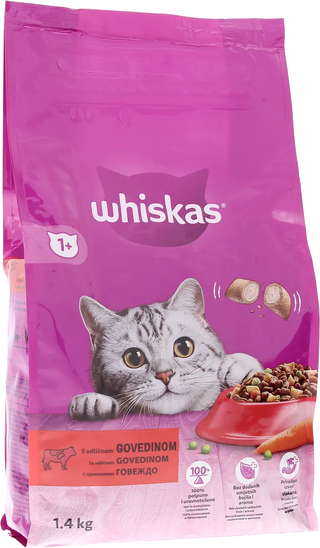 Whiskas Briketi Govedina 1.4Kg Arch