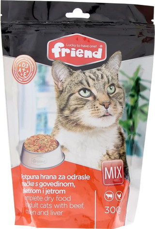 Hr. za mačke Friend mix 300g