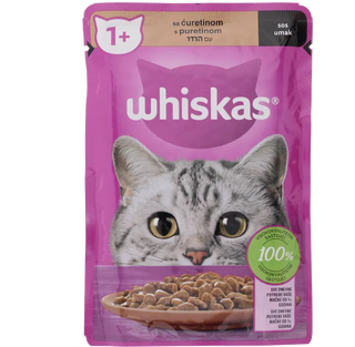 Hr. za mačke Whiskas puretina 85g pouch