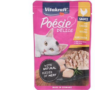 Hr. za mačke Deli Sauce Poesie piletina 85g  Vitakraft