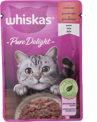 Hr. za mačke Whiskas govedina 85g pd