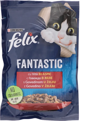 Hr. za mačke Felix Fantastic govedina 85g