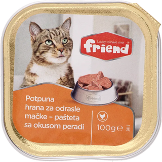 Hr. za mačke Friend pašteta perad 100g