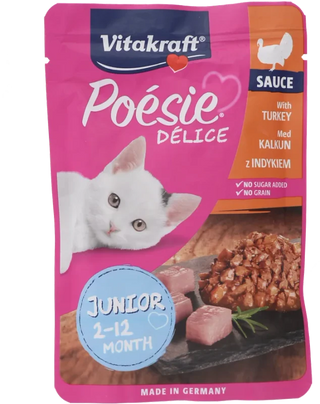 Hr. za mačke Deli Sauce Poesie junior 85g  Vitakraft