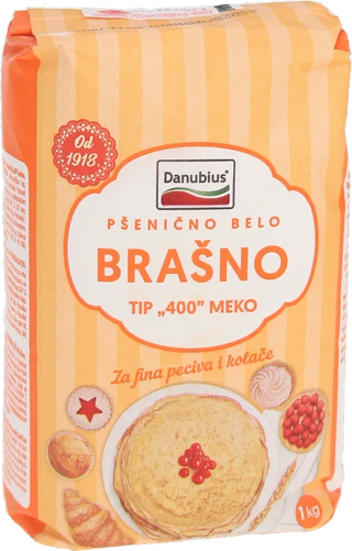 Brasno Psenicno Novosadsko T 400 Meko 1 Kg Danubius