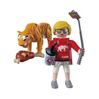Playmobil Animals & Friends Zoo: Tigre y visitante