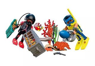 Playmobil City Action Policía buzo con tesoro