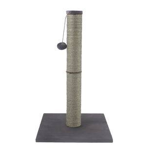 Leeby Gaston rascador de sisal gris con juguete para gatos