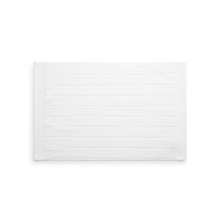 Alfombra De Baño De Algodón Egipcio Rizo Nilo Blanco 50x70 cm