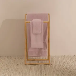 Toalla De Baño Hilos Sin Torsión Nero Rosa 50x90 cm
