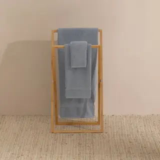 Toalla De Baño Hilos Sin Torsión Nero Azul 90x150 cm