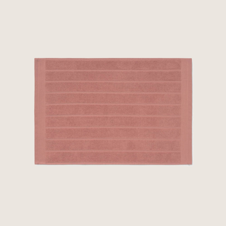 Alfombra De Baño De Algodón Egipcio Rizo Nilo Rosa Oscuro 50x70 cm
